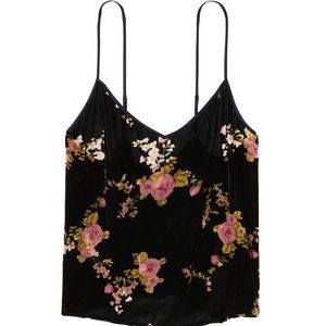 VS floral velvet cami